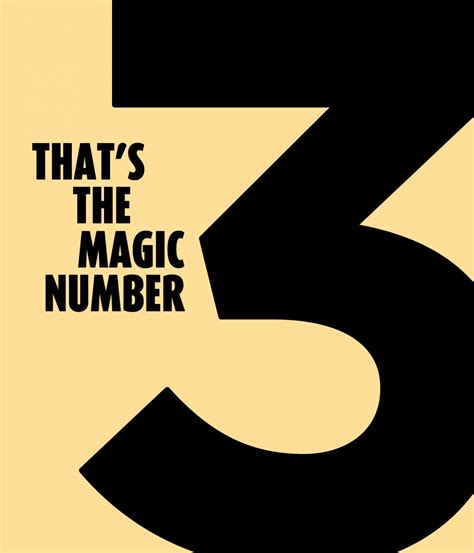 Three is magic number